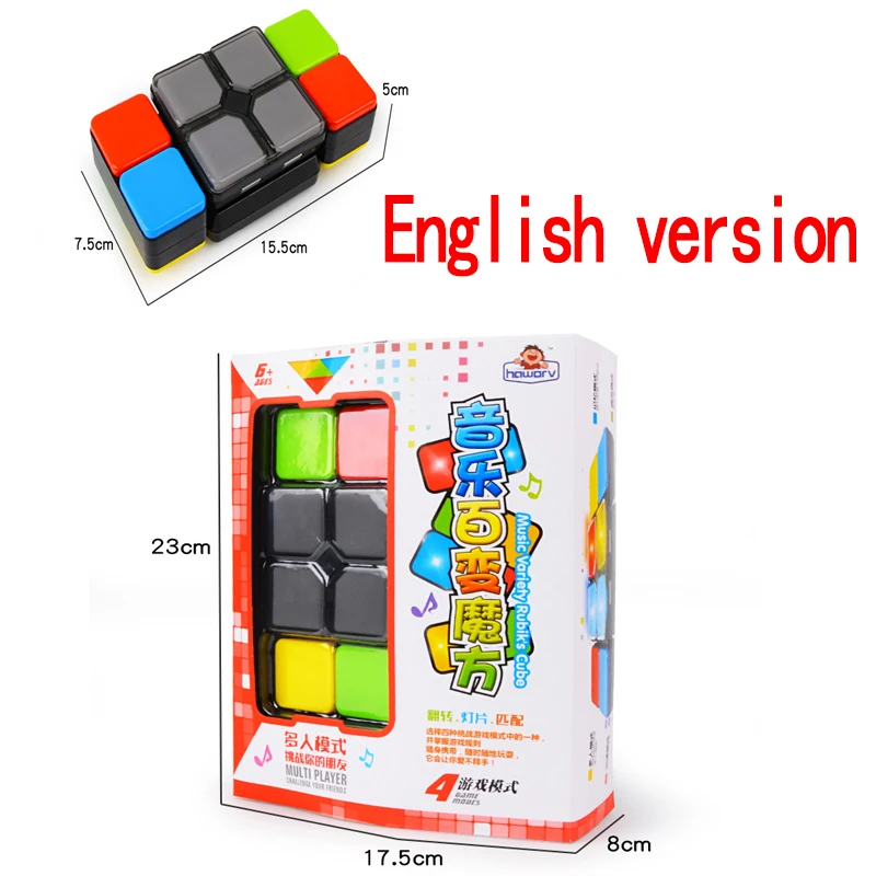 

Changeable Intelligent Puzzle Challenge Cube with Electronic Music toys magic cube neo cube for children