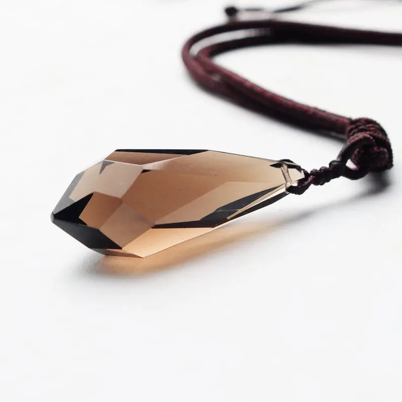 

Cutting surface Crystal stone silicone mold polyhedron Drop shape diamond pendant resin molds charm craft moulds