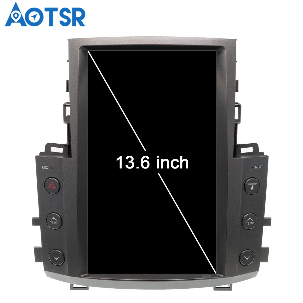 Perfect Tesla style Android 8.1 4+32GB Car GPS Navigation Auto No DVD Player For Lexus LX570 radio tape recorder unit multimedia player 3
