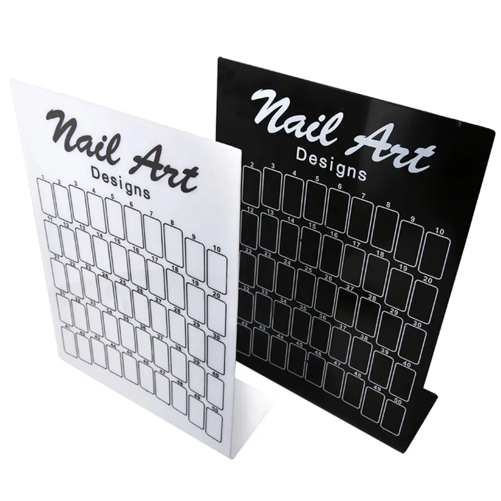

NOQ Nails Polish Rack Sample Nail Swatch Sampler Stand Nail Display Board Nail Polish Display Board Gel Color Card Full Card
