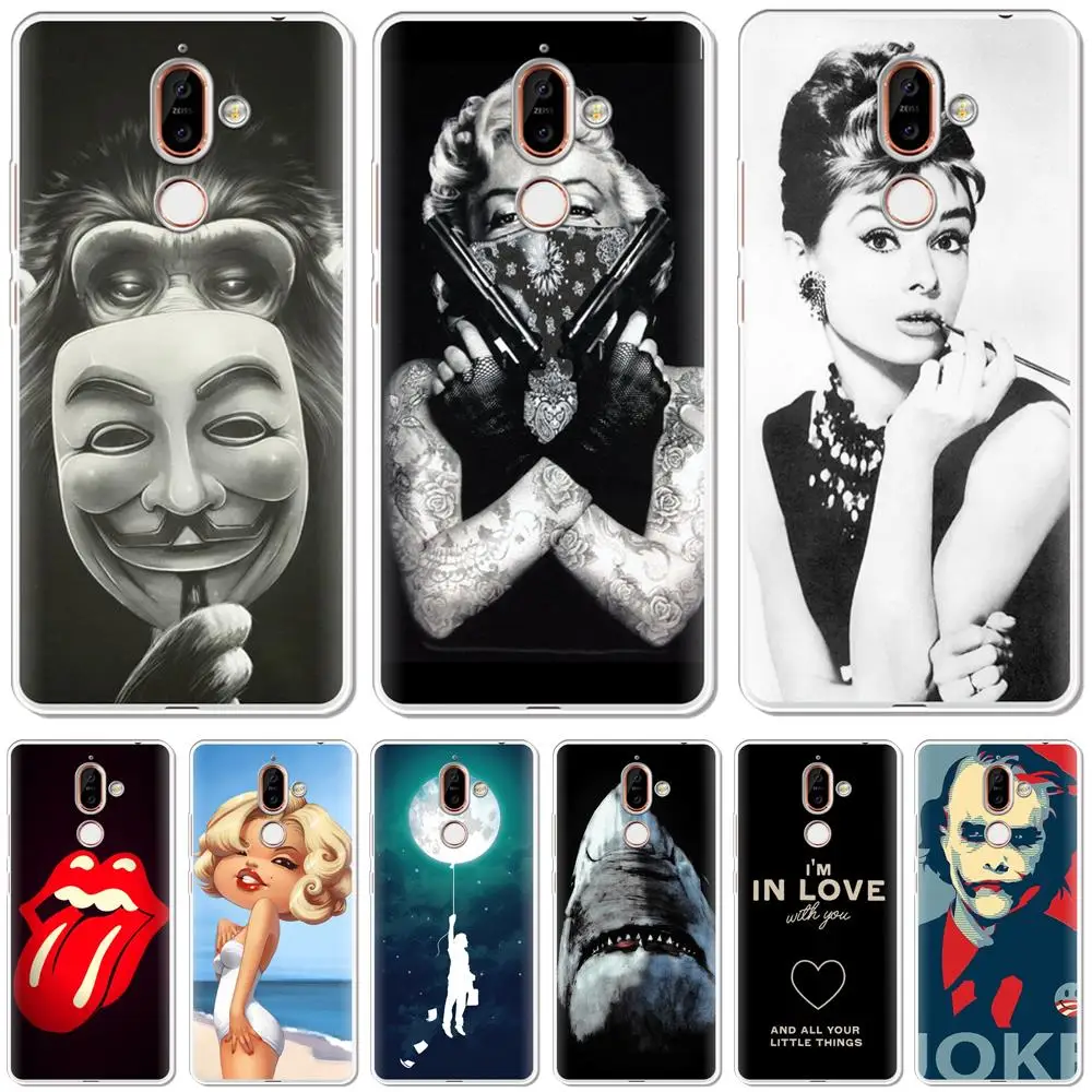 Fashion Printed Phone Case For Nokia 7.1 6.1 5.1 3.1 2.1 Plus Soft Silicone 8 7 6 5 3 2 1 Back Cover | Мобильные телефоны и
