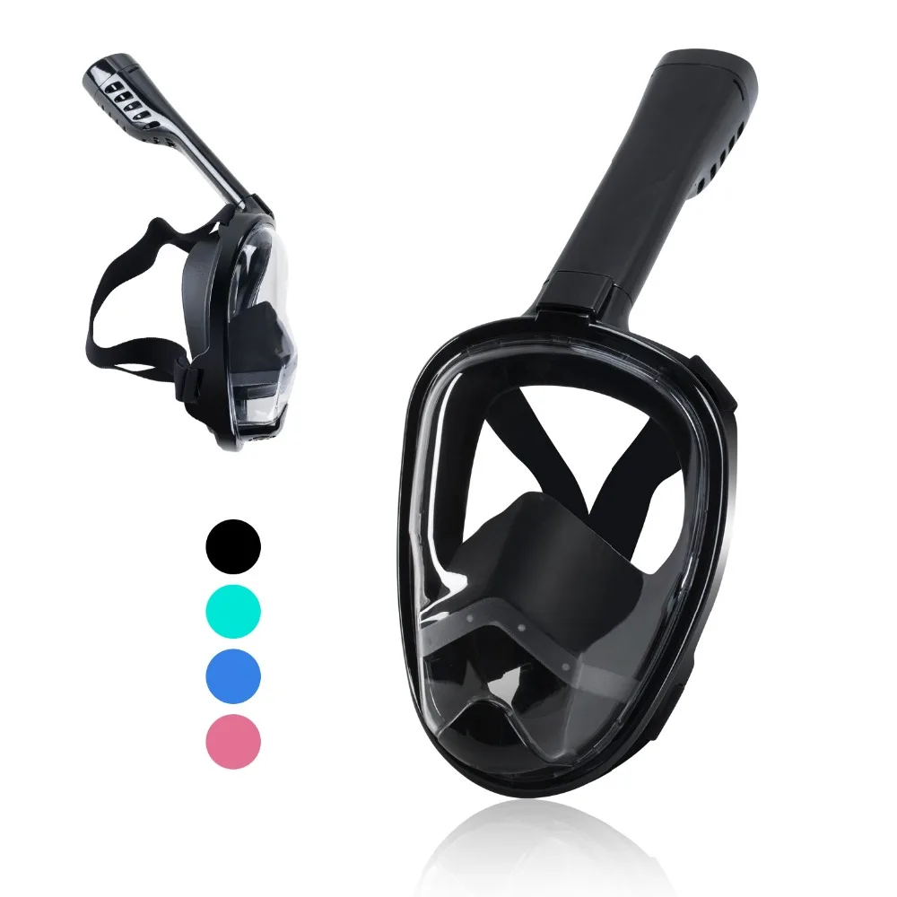Wildliker 2018 Newest Underwater Anti fog Full Face Snorkel Mask Anti