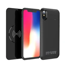 Беспроводной зарядное устройство Батарея чехол для iphone X/для iphone Xs 5000 мАч Extended Мощность Bank зарядки, поддержка наушники