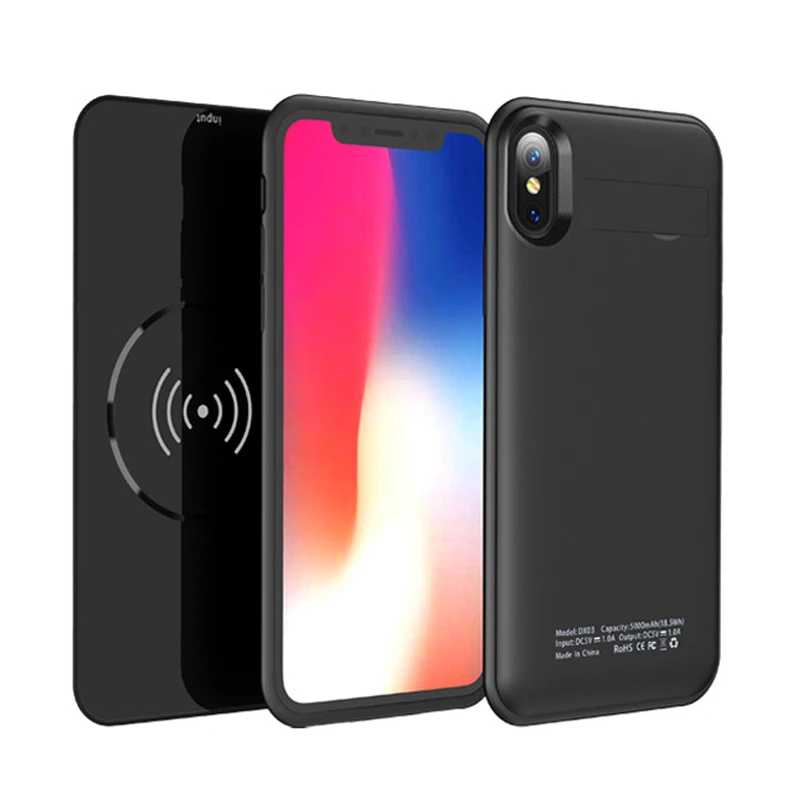 Wireless charger Battery case For iphone X / for iphone Xs