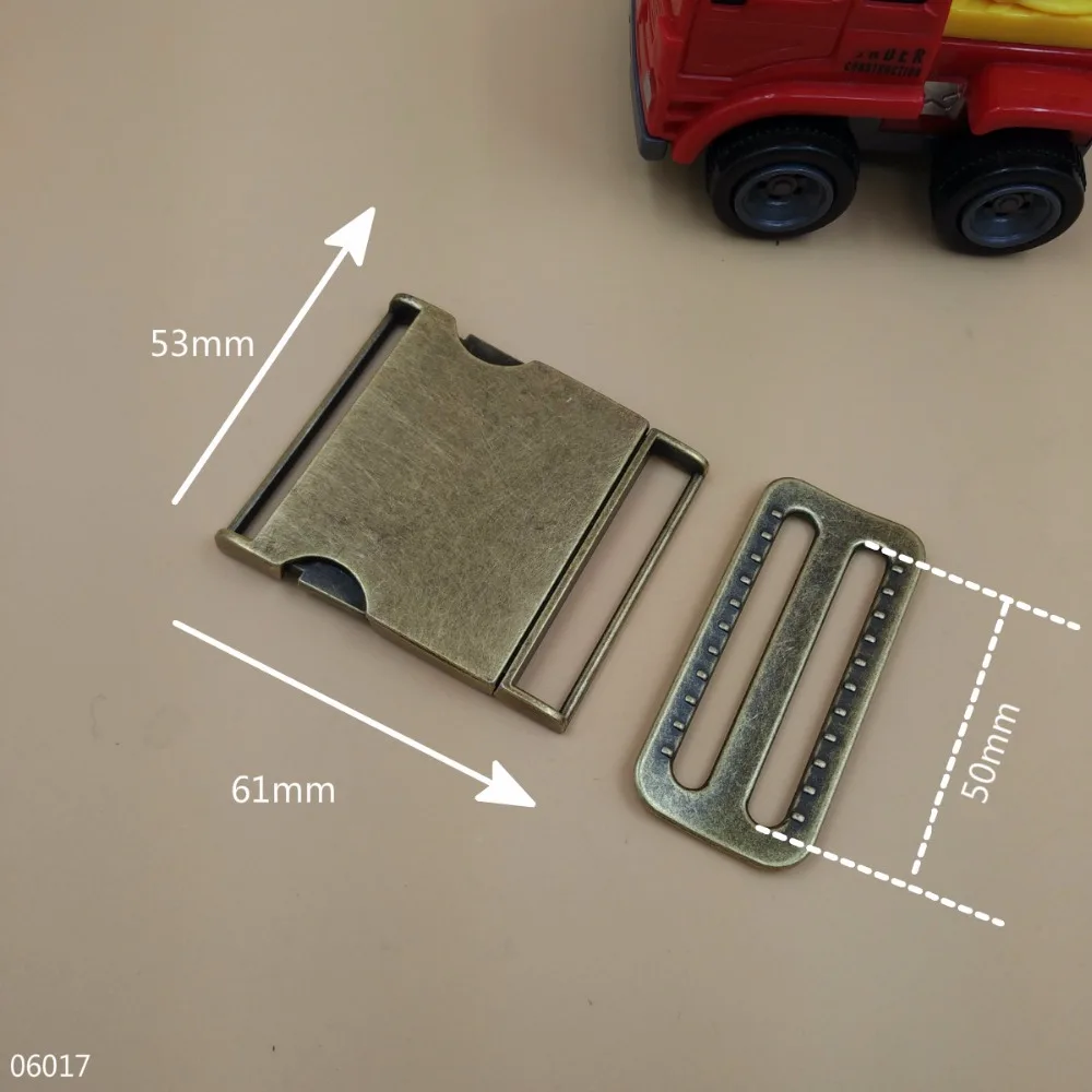 2" For 50mm Width bing Bronze Quick Side Release Metal Buckle 2Pcs