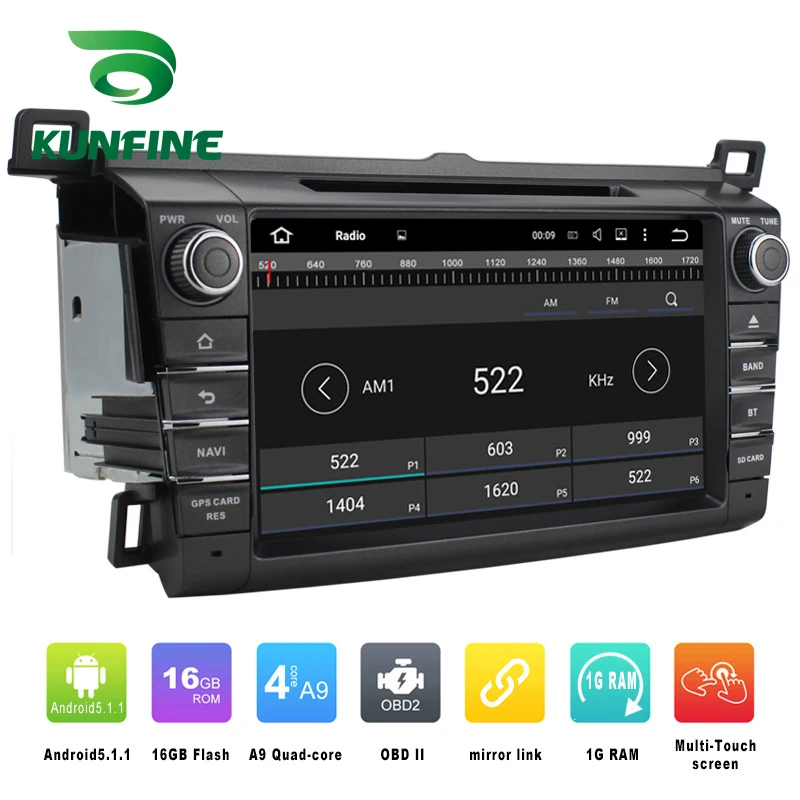 Car DVD GPS Navigation player for Toyota RAV4 2013-2016 D