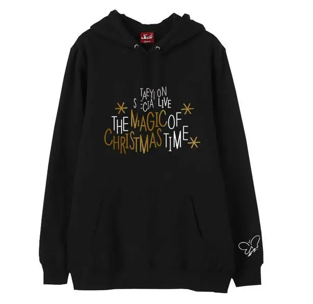 Модные пуловеры флисовые толстовки для девочек с принтом taeyeon the magic of christmas time|fashion