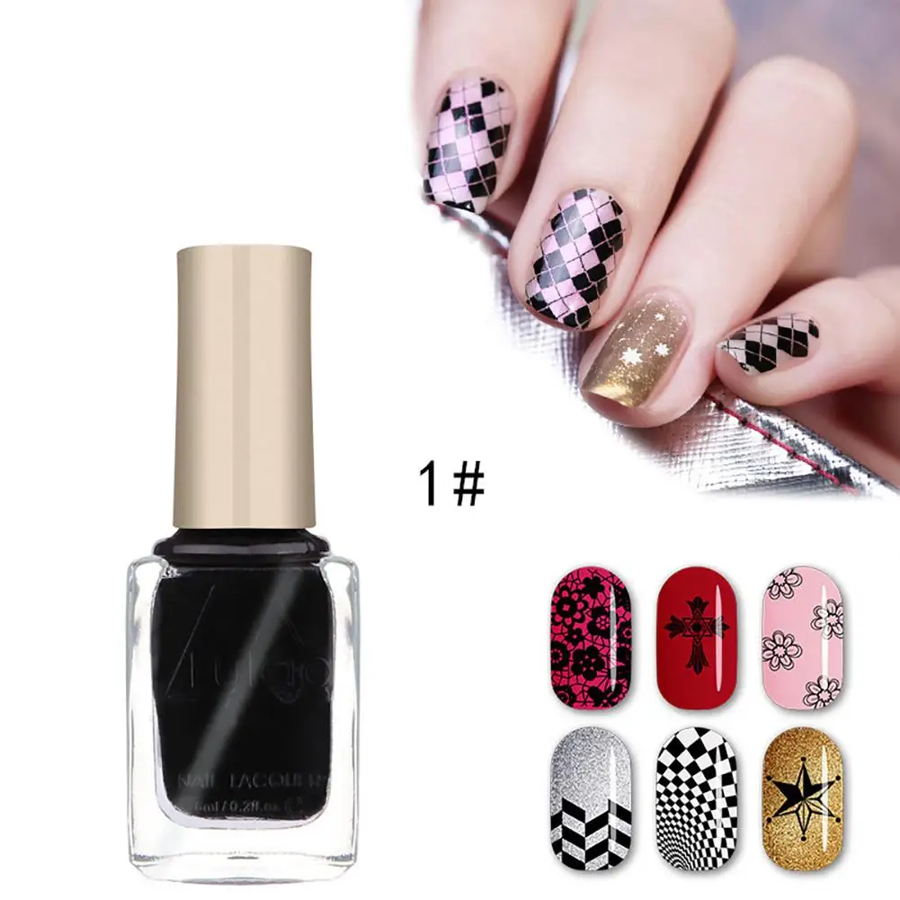 6ml DIY Stamp Gel Nail Art Stamping Polish Painting Lacquer Manicure