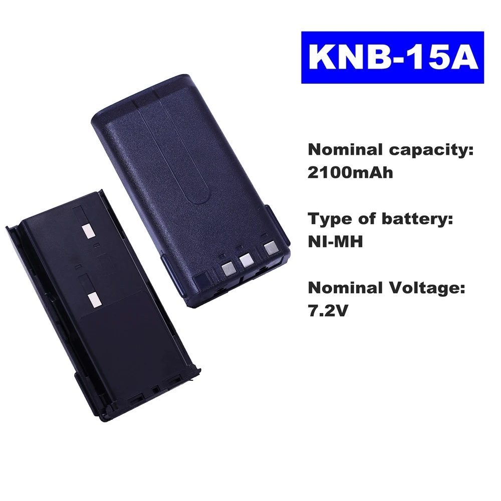 7.2V 2100mAh NI-MH Radio Battery KNB-15A For Kenwood Walkie Talkie TK-2107/3107/2100 TK-278/378G TK260/370/272 Two Way Radio ksc 25 walkie talkie battery desktop charger for kenwood tk 2140 tk 3140 tk 2160 tk 3160 two way radio