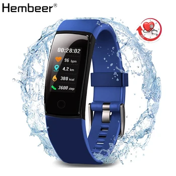 

Hembeer V10 Blood Pressure Monitor Smart Bracelet Heart Rate Monitor Fitness Watch Countdown Stopwatch Clock with Running Mode
