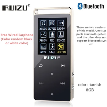 

Original RUIZU D01 bluetooth MP3 Player 8GB Touch Screen 1.8 Inch Voice recorder FM E-Book Clock Video USB MP3 Music Player