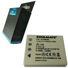 SOULMATE NP-40 FNP40 KLIC-7005 lithium batteries pack K7005 For FUJIFILM DLI-102 D-LI8 D-Li85 D-LI8 SLB-0737
