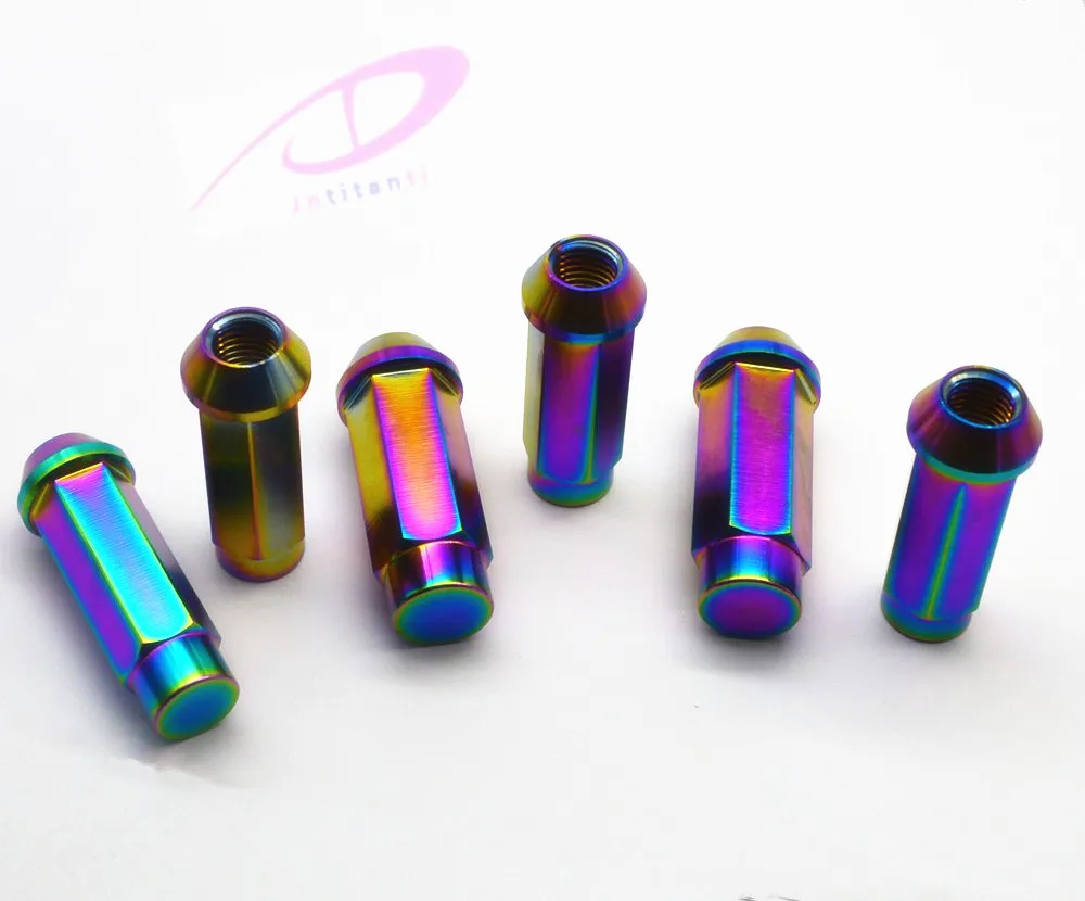 

Jntitanti M12*1.25*45mm Gr5 titanium lug nut lock nut with close end