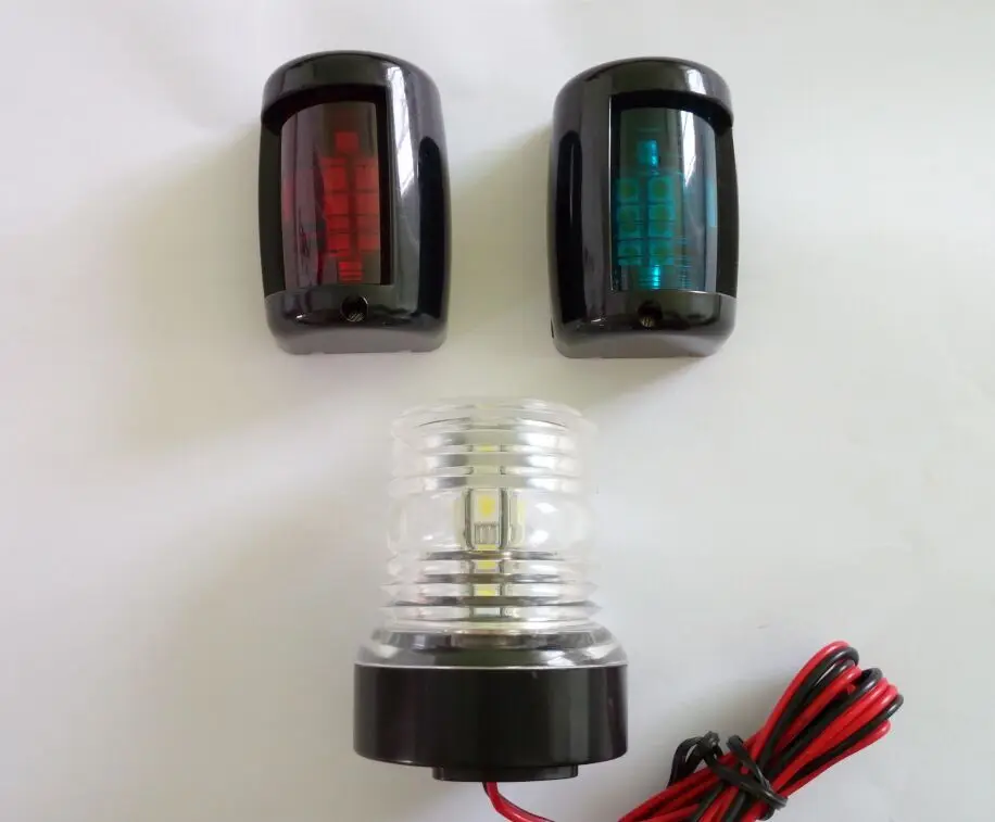 

Marine Boat Yacht 12V LED Mini Starboard/Port Light And All Round 360 Degree Navigation Light