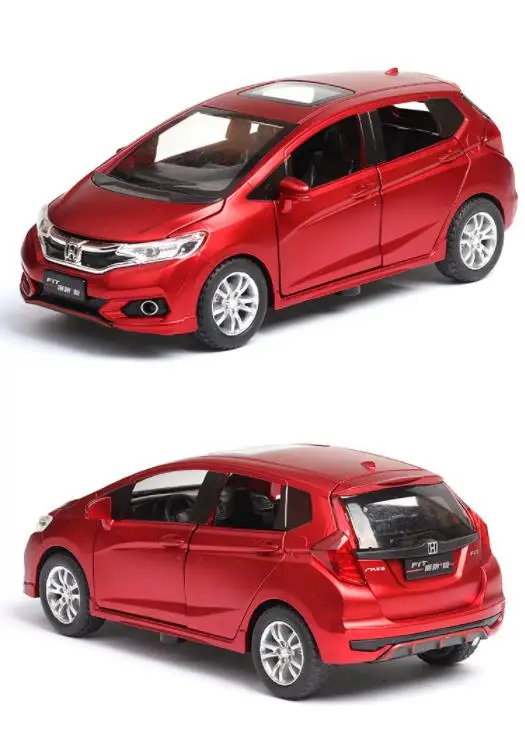 Модели легкосплавных автомобилей 1:32 Honda Fit с высокой имитацией металлические