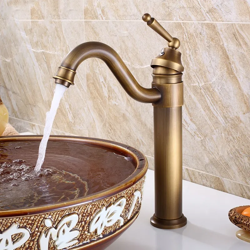 European Style Single Handle Bathroom Antique Brass Mixer Faucet for Vanity Sink Centerset bathroom Vanity Sink Lavatory Faucet European Style Single Handle Bathroom Antique Brass Mixer Faucet for Vanity Sink Centerset bathroom Vanity Sink Lavatory Faucet