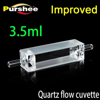

3.5ml Quartz flow cuvette with glass tube(Improved)