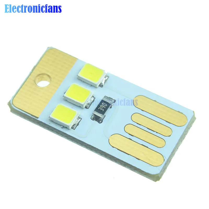 

10PCS Mini Night USB LED Keychain Portable Power White Board Pocket Card Lamp Bulb LED