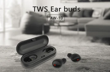 

EXCITEUS AW-10 TWS 5.0 Bluetooth headphone 3D stereo wireless earphone with dual microphone Bluetooth hands-free phone calls