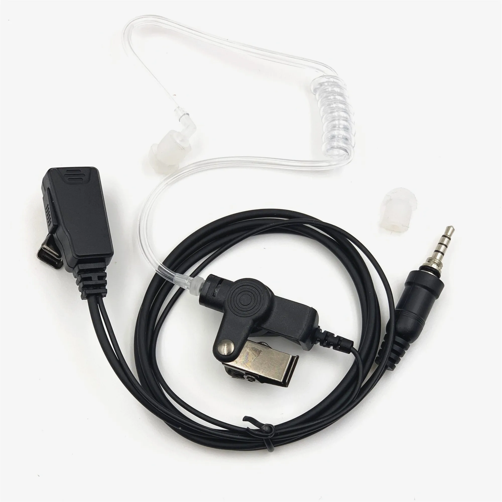 Earpiece Headset Mic For Yaesu Vertex VX-6R VX-7R VX6R VX7R FT-270 FT-270R VX-127 VX-170 Walkie Talkie Covert Air Acoustic Tube 2
