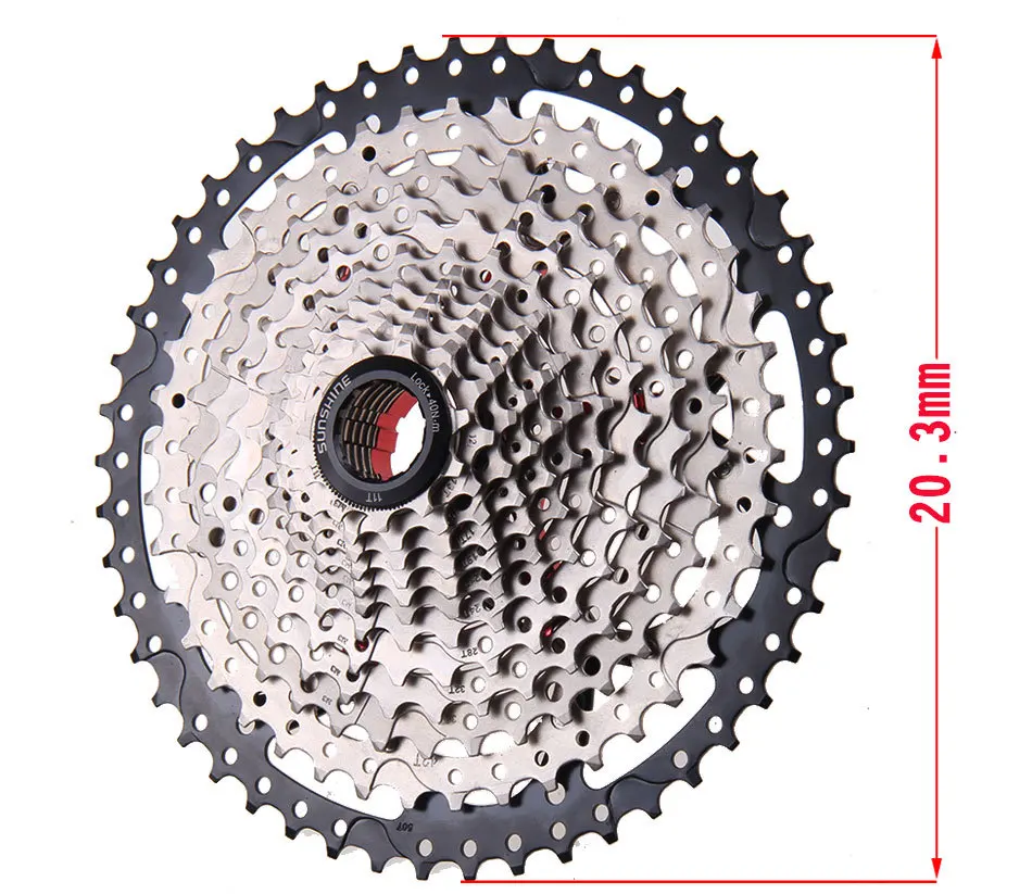 SUNSHINE 12 S 11-50 T 12 speed Freewheel для горного велосипеда BMX Кассетный Маховик Аксессуары для велосипеда совместимы с SHIMANO NX