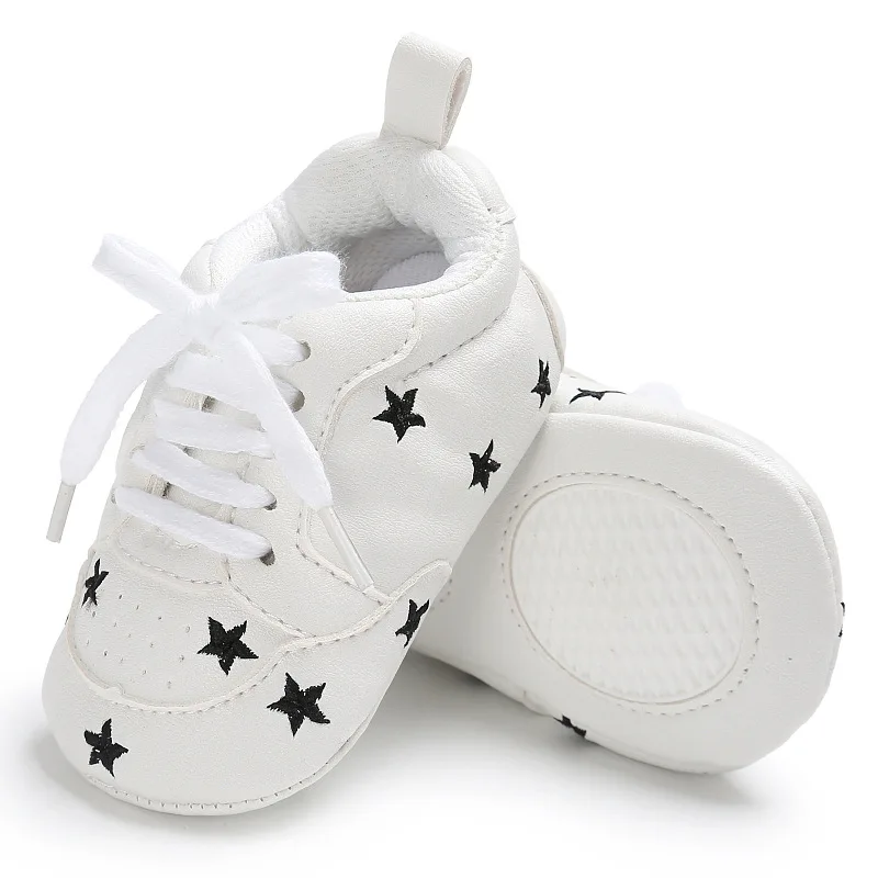 Для маленьких девочек; Мокасины младенческие из искусственной кожи, для тех, кто только начинает ходить, с мягкой подошвой для малышей; Кроссовки для новорожденных Повседневное спортивная обувь для мальчиков обувь