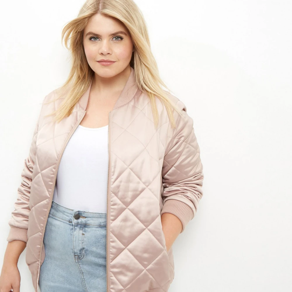 Kissmilk Plus Size New Fashion Women Clothing Basic Casual Warm Outwear Long Sleeve Zipper Big Size Jacket 3XL 4XL 5XL 6XL