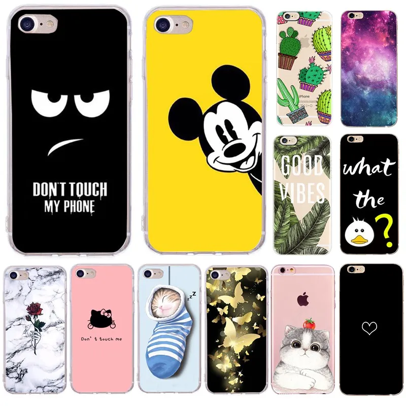

Leaves Animal Pattern For iphone 8 plus 6s 6 7 8 x 10 xs max 5s 5 5se Case Soft Silicone Lovely Bulldog Cover Bag For iphone xr