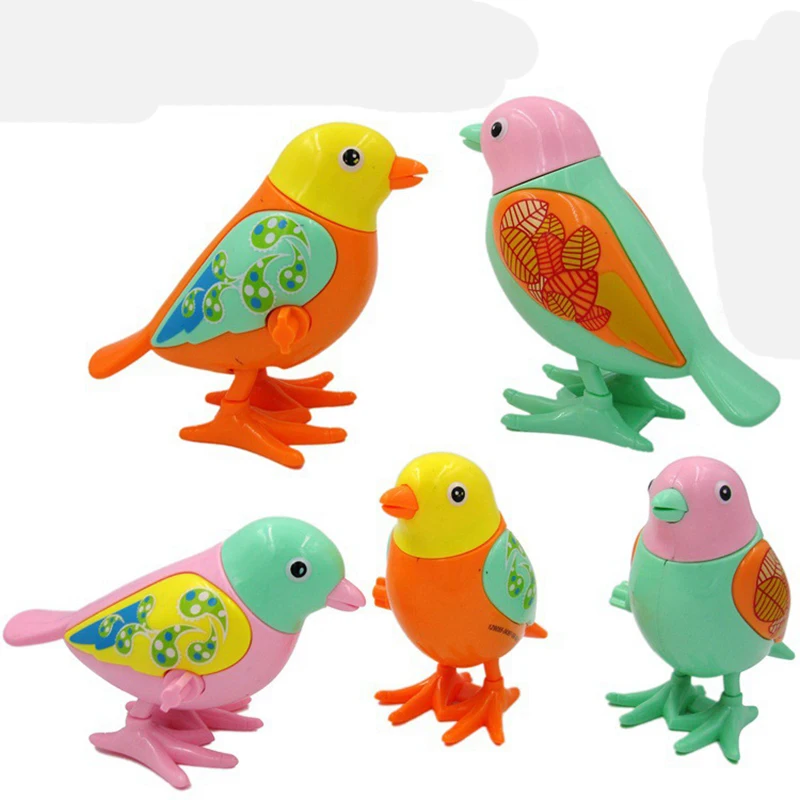 2018 New Hot Sale Creative Cute Plastic Wind Up Bird Toys Clockwork