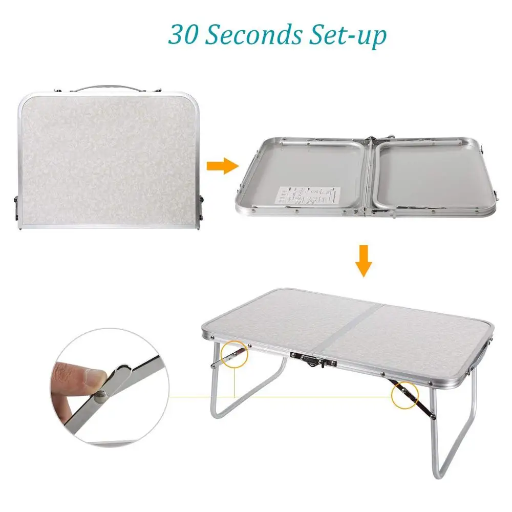 طوي طاولة كمبيوتر محمول Lapdesk الإفطار السرير تخدم صينية المحمولة البسيطة نزهة مكتب دفتر يدوية القراءة حامل ل الأريكة