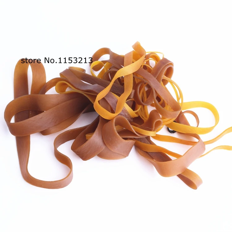 

500mm*10mm 60pcs Elastic Rubber Band Natural Rubber Ring Apron Latex Ring Sealing Belay Packaging Resistance To High Temperature