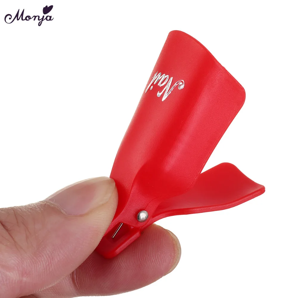 Monja 10 шт./лот Гель-лак для нейл-арта для удаления замачивания колпачка восстанавливаемый обезжириватель для пальцев очиститель для снятия замачивания клипа для маникюра и педикюра