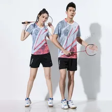 Adsmoney Для женщин быстрое высыхание теннис рубашка комплект бадминтон теннис одежда спортивная рубашка+ теннисные юбка костюм теннис рубашка
