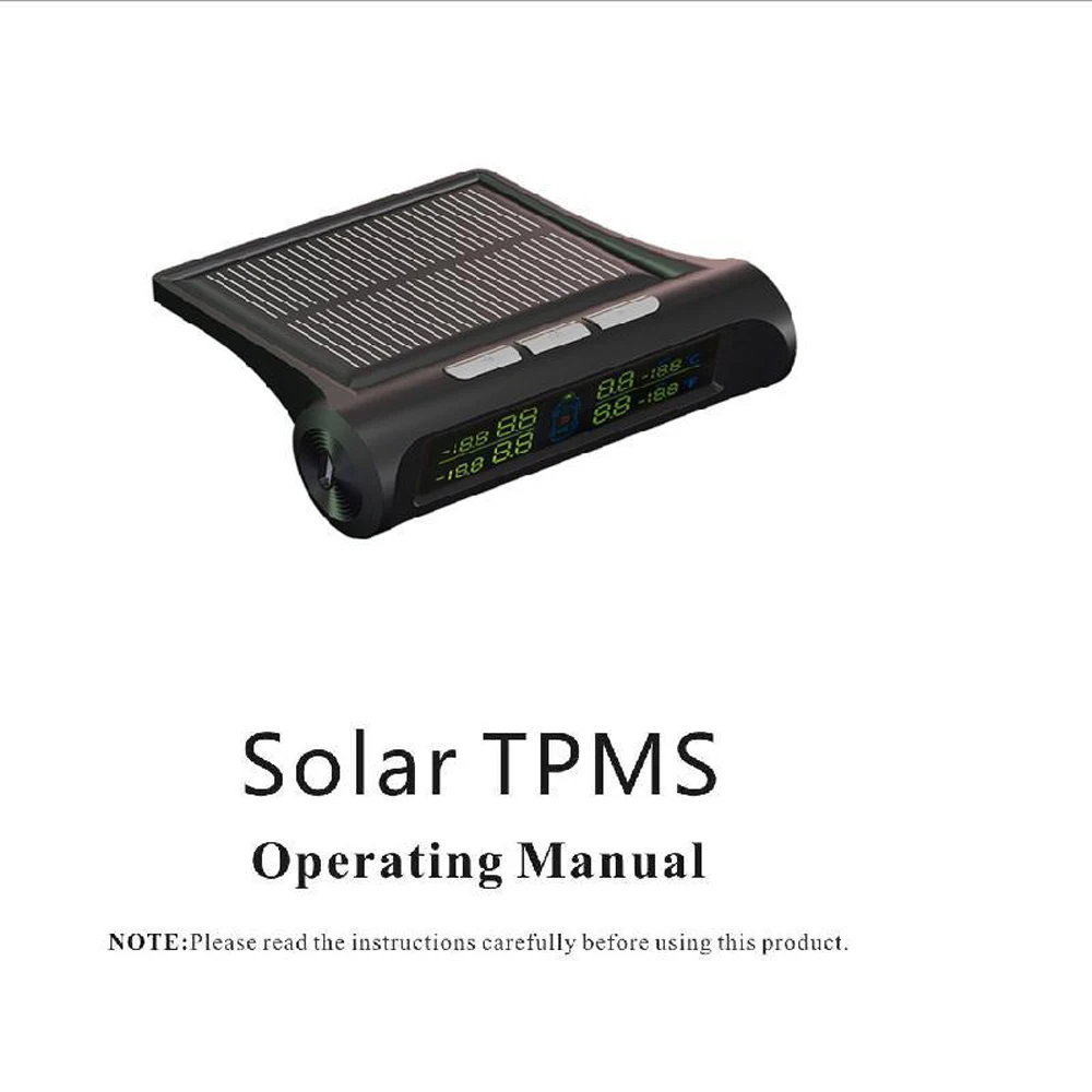 Car TPMS Tire Tyre Pressure Monitoring System Smart Solar Power charging Digital LCD Auto Security Alarm Systems for cars