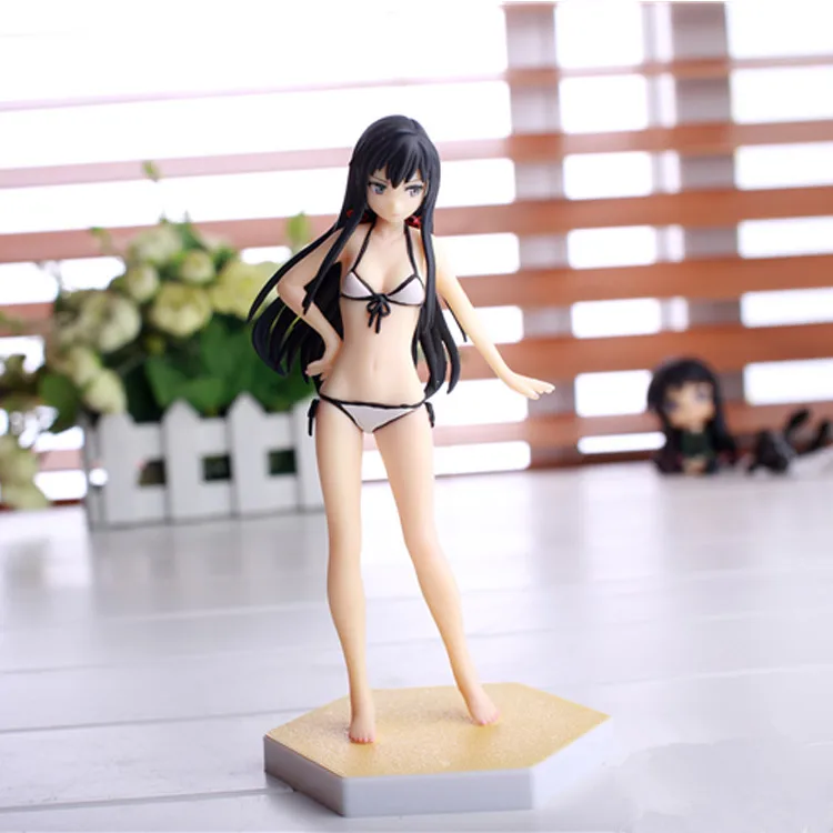 

Anime My Teen Romantic Comedy Snafu Yukinoshita Yukino Swimsuit Ver PVC Action Figure Collectible Model doll toy 16cm