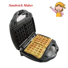 Hot ! Safety Adjustable Temperature Contral Sandwich Maker 220V Home Use Electric Waffle Maker Machine Kitchen Appliance Tools