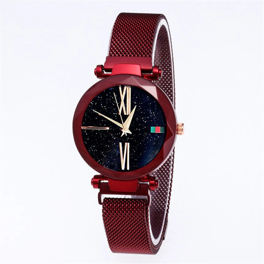 

Luxury Women Watches Simplicity Starry Sky Magnet Buckle Fashion Casual Female Wristwatch Waterproof Roman Relogio Femininos D20