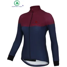 MARTIN FOX PRO Racing Cycling Clothing Winter Thermal Waterproof Bike Long Sleeve Cycling Jersey 2017 Women XXS Lady