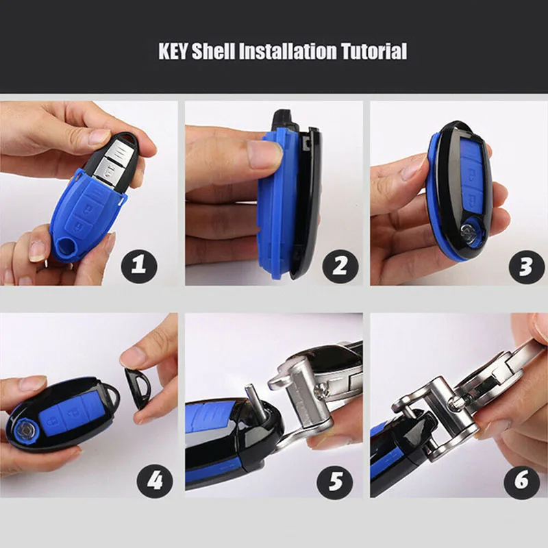 2 кнопки ключ защитный чехол накладка для Nissan X-Trail Juke Micra Pulsar Qashqai X-Trail Key Case аксессуары Замена