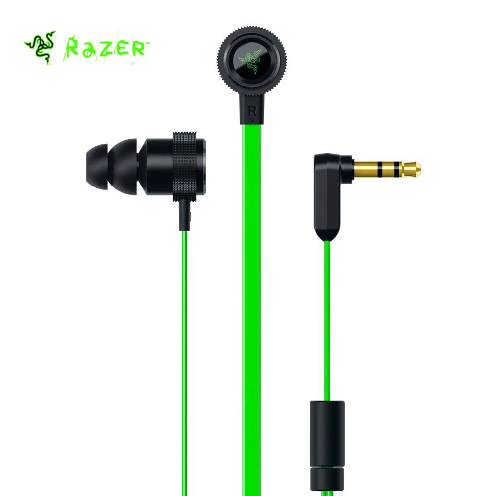 Оригинальные наушники razer Hammerhead V2 с разъемом 3 5 мм и плоскими кабелями 10 драйверы