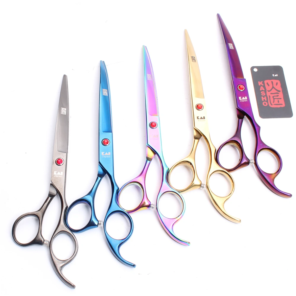 7" 19.5cm Japan Kasho JP 440C Cats Hair Grooming Shears ...