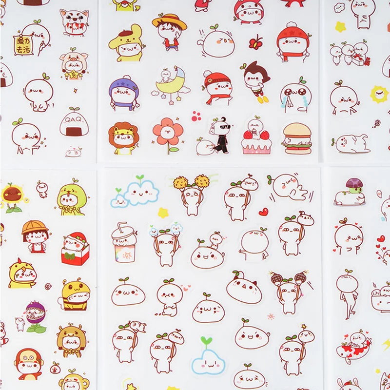 Милые маленькие рисунки наклейки