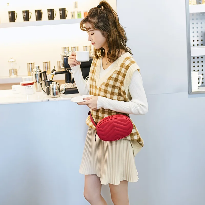 SWDF حقائب النساء حقائب مصمم الخصر حقيبة Ins حار حزم سيدة حزام أكياس المرأة الشهيرة العلامة التجارية الصدر يد حقيبة كتف محفظة