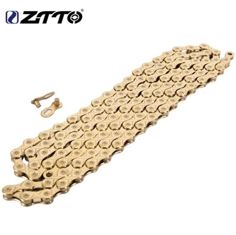 

ZTTO MTB Mountain Bike Road Bicycle Parts High Quality Durable Gold Golden Chain 10s 20s 30s 10 Speed for Parts K7 System