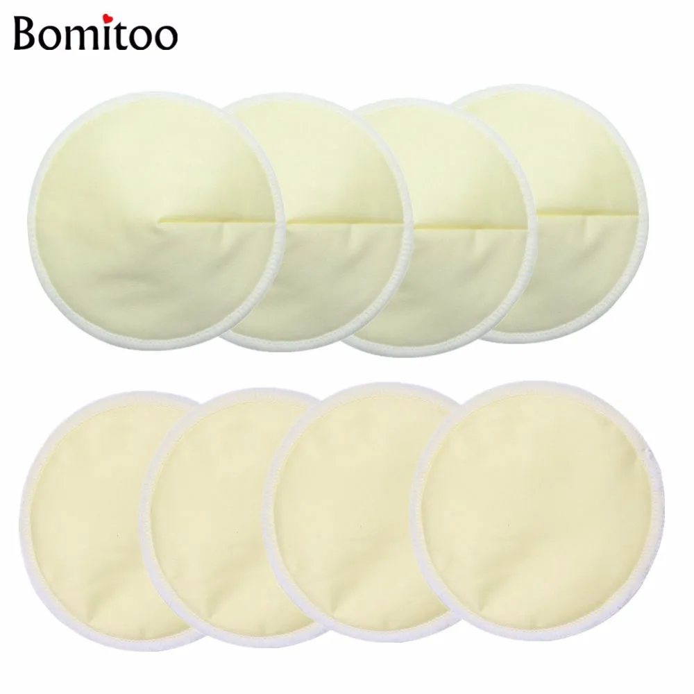 [Bomitoo]8 Pcs Breast Pad Nursing Pads for Mums Wholesale OEM Solid Plain Color Feeding Pad Contoured Nursing Pad Factory 