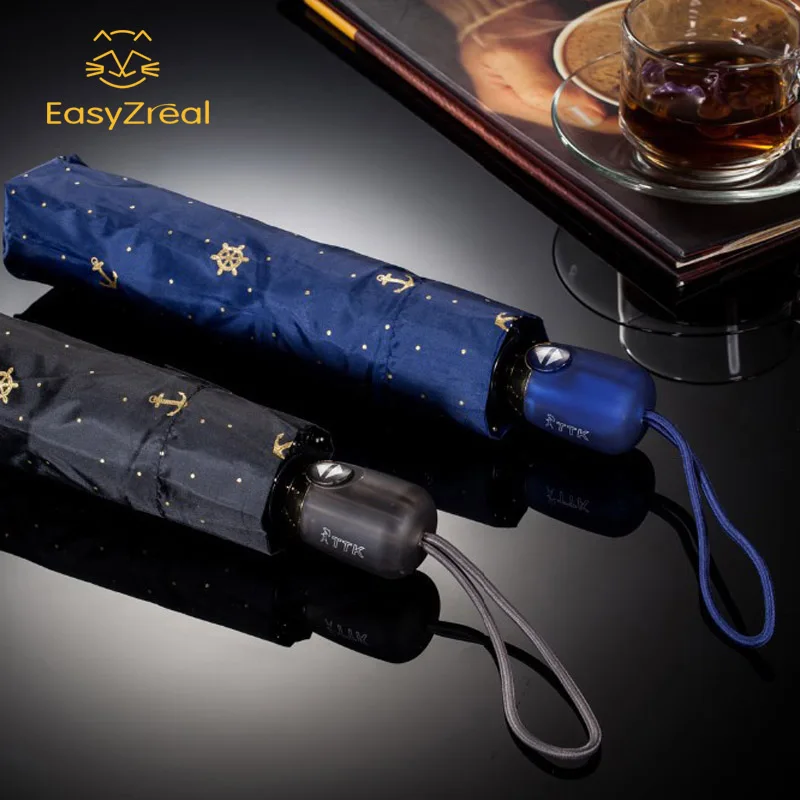 Quality Automatic three Fold Umbrella Women Anti-u...