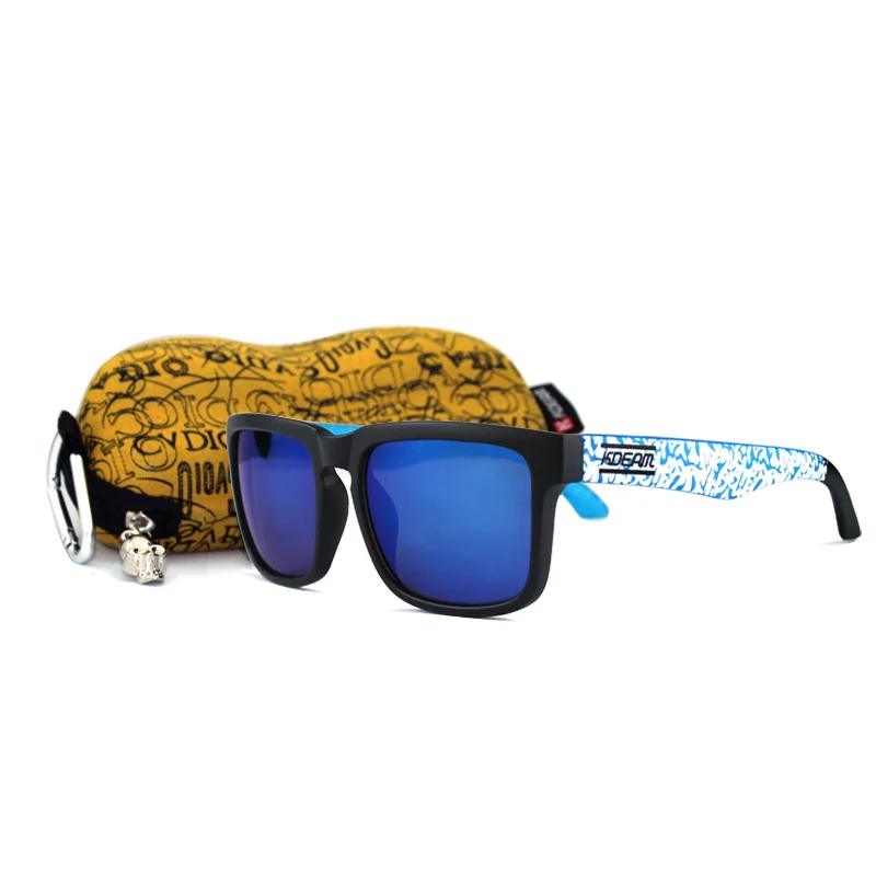 Спортивные поляризационные солнцезащитные очки, мужские, фирменный дизайн, солнцезащитные очки, зеркальные, UV400, солнцезащитные очки для женщин, с универсальной коробкой, KDEAM CE - Цвет линз: C21