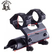 SINAIRSOFT 5th Gen SKS 5th Gen Hi-profile Integral See-thru Mount в комплекте с " кольцами MNT-640T5