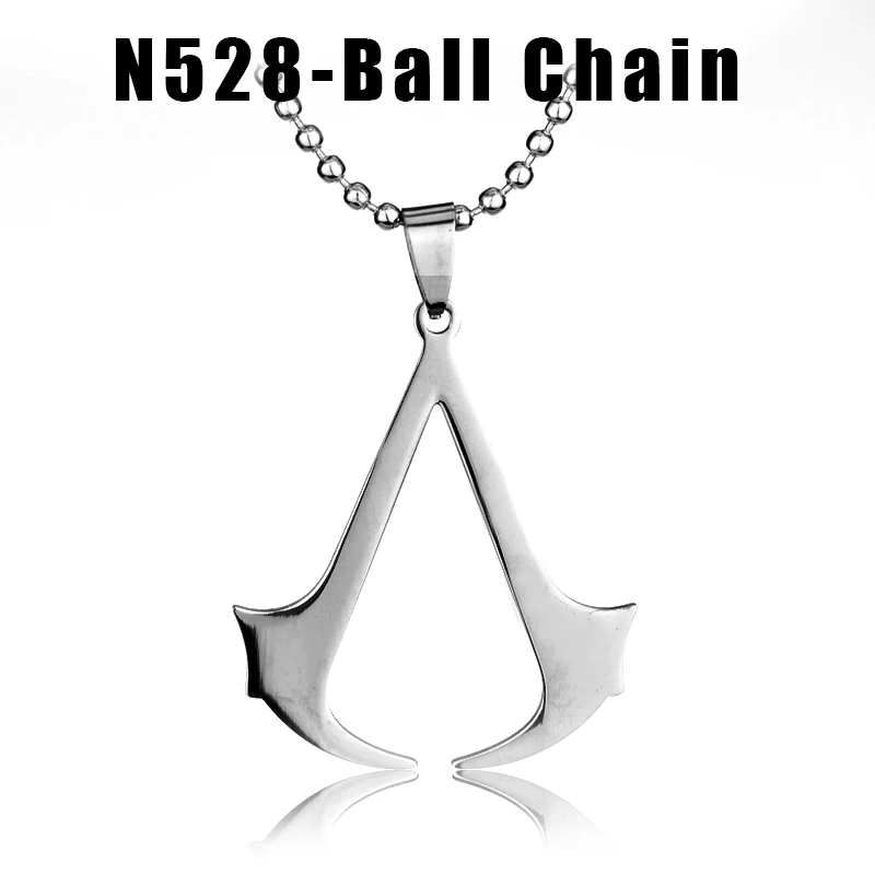 Модное ожерелье с кулоном из нержавеющей стали с лезвиями для бритвы, мужские ювелирные изделия, крутая сталь, Мужская бритва в форме, хип-хоп ожерелье для мужчин - Окраска металла: Ball chain