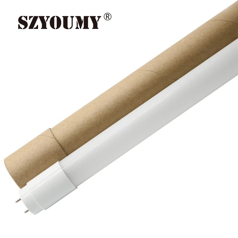 SZYOUMY 50pcs New Design Nano Plastic Cover 1200mm T8 Led Tube Lighting 18Watt With High Bright SMD2835 Free Shipping By Fedex | Лампы и